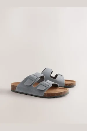 Next Leren sandalen met twee gespenuk65eu40