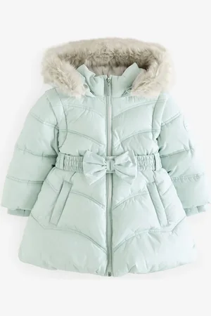 Ted Baker Regenbestendige gewatteerde jas met roze strik en ceintuur1.5