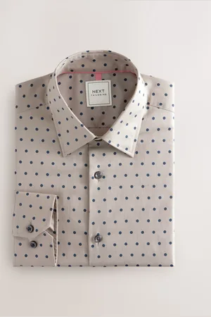 Next 100% Cotton Long Sleeve Print Shirt39cm R (UK 15.5 R)