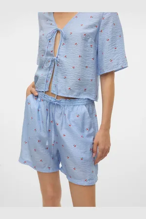 VERO MODA Cherry Print Tie Waist ShortsM 10
