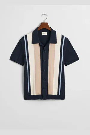 GANT 100% Cotton Colour Block Short Sleeve Polo Shirtxxxxlarge