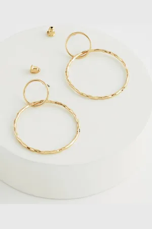 Next Ronde oorhangers met gerecycled metaalEén