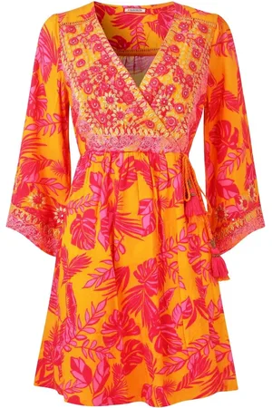 Joe Browns Embroidered Neckline Vibrant Print TunicEU 46 (UK 18)