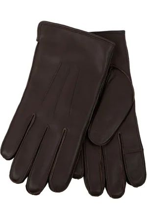 Totes Isotoner Premium 3 Point winterhandschoenen van leer met voering van imitatiebontL-XL