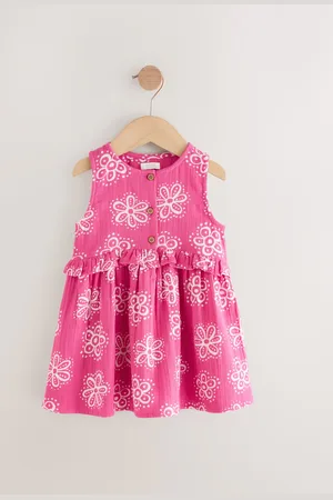 Next Sleeveless Peplum 100% Cotton Dress (3mths-8yrs)8692cm