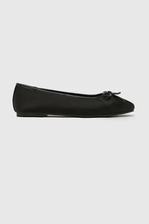 Schuh WF Leilani Ruched Black Ballerinaseu39