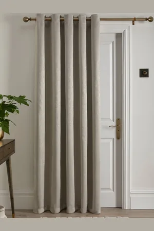 FUSION Strata Room Darkening Woven Eyelet Single Door Curtains168Bx213D
