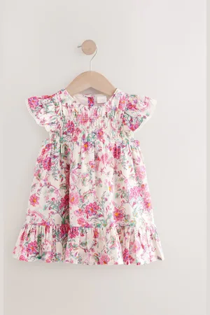 Next Shirred Angel Sleeve 100% Cotton Dress (3mths-8yrs)6