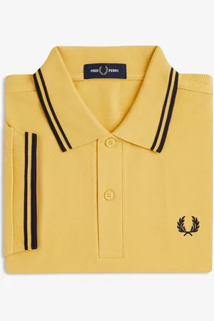 Fred Perry Polo met tweekleurig gestreept randjeLarge