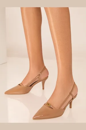Lipsy London Kitten Heel Pointed Strappy Faux Leather Slingback Court ShoeEU 38 (UK 5)