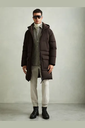 Reiss Stratus Quilted Hooded Puffer CoatXL