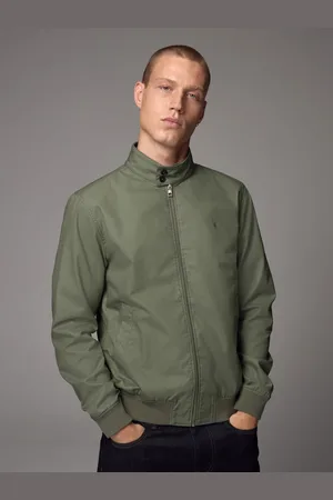Next Regenbestendig Harrington jack met geruite voeringX-large
