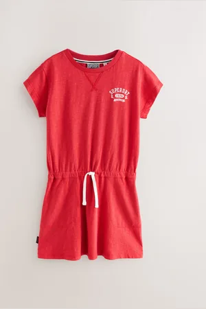 Superdry Crack Printed 100% Organic Cotton Dress134140cm