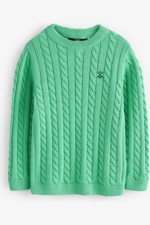 Next Cable Knit Crew Neck 100% Cotton Jumper (3-16yrs)110116cm