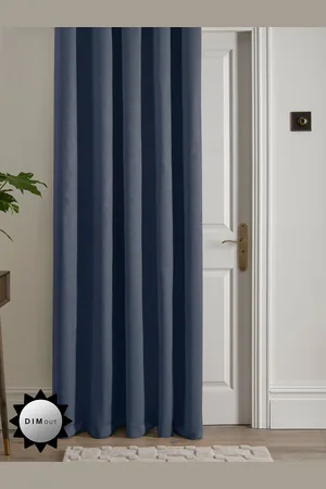 FUSION Strata Dim out woven Eyelet Single Panel Curtain168 x 213 cm