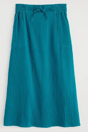 Seasalt Cornwall Bee Orchid Maxi 100% Organic Cotton Skirt36