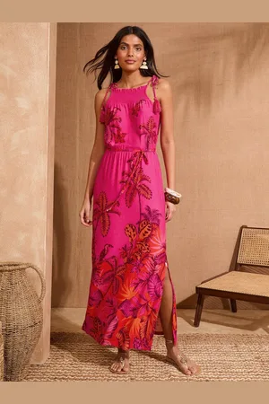 Love & Roses Tie Shoulder Midi Dress40