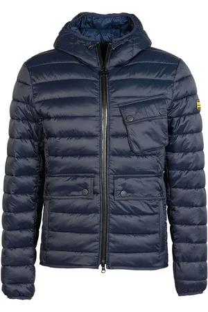 Barbour Racer Ouston Gewatteerd jack met capuchonL