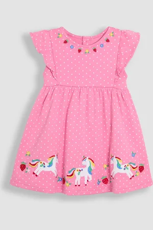 JoJo Maman Bébé 100% Cotton Appliqué Summer Dress7480cm