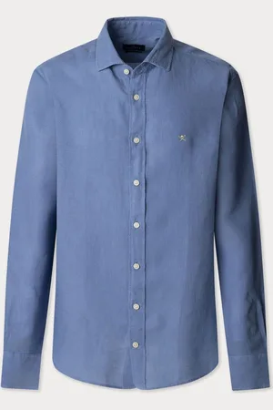 Hackett Tailored Fit Linen ShirtMedium