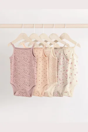 Next Strappy Vest Baby 100% Cotton Bodysuits 5 Pack2
