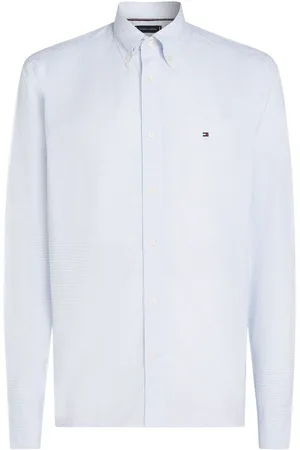 Tommy Hilfiger Regular Fit Flex Poplin Stripe 100% Cotton ShirtLarge