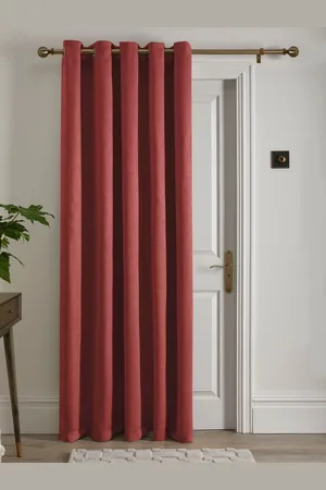 FUSION Strata Dim Out Woven Eyelet Single Door Curtains168 x 213 cm