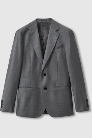 Reiss Aspire Single Breasted Wool Suit Slim-Fit Jacket46