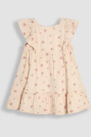 JoJo Maman Bébé Frill Back Summer 100% Cotton Dress116122cm