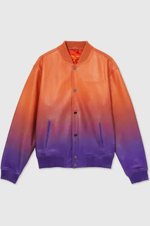 Reiss Icon McLaren F1 Team Ombré Leather Jacketxlarge