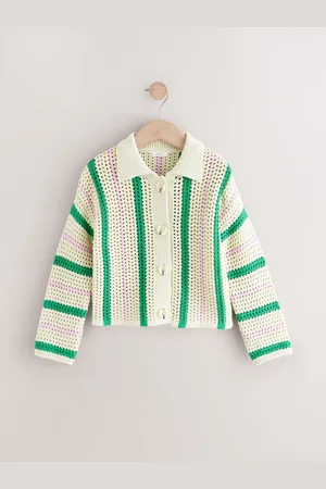 Next 100% Cotton Boxy Collar Cardigan (3-16yrs)3 Jaar (98cm)