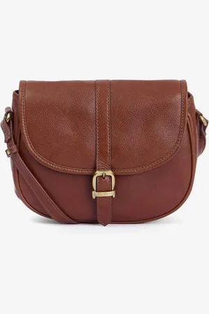 Barbour Laire Medium Leather Saddle BagEén