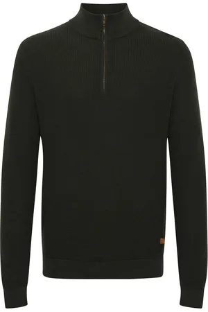 Blend 100% Cotton Quarter Zip Knitted Sweat JumperS