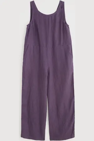 Seasalt Cornwall Salt Air 100% Linen JumpsuitEU 50 (UK 22)
