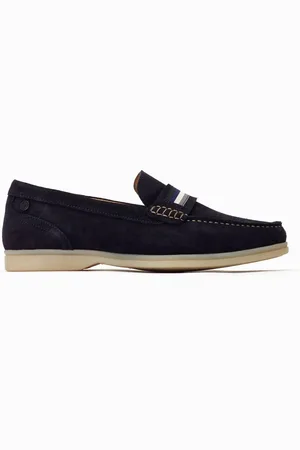 Base London Blue Drum Slip On Loafersuk9eu43