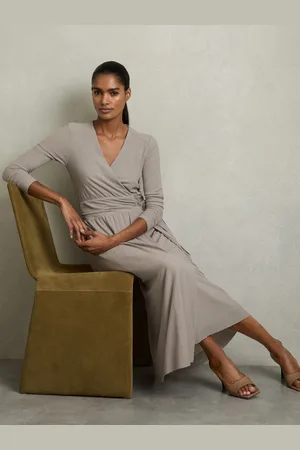 Reiss Madeline Jersey Wrap-Tie Midi Dress32