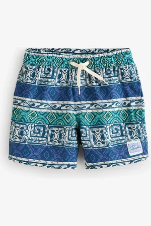 Quiksilver Geoprint Surfsilk Straight Volley Zwembroek voor Jongeren128134cm