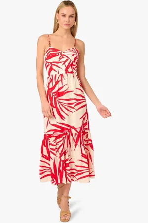 Adrianna Papell Adrianna By Red Printed DressEU 42 (UK 14)
