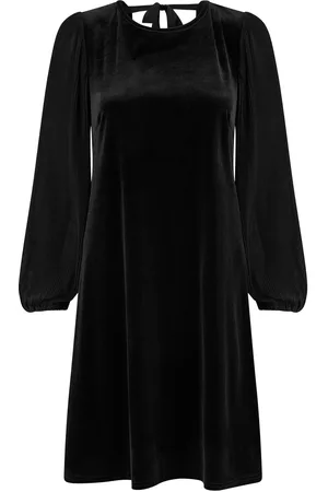 Yumi Tunic Dress with Pleated Balloon Sleeves And Tie Back46