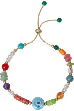 Bibi Bijoux Gold Tone Multi Beaded Friendship Braceleteen