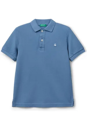 Benetton Boys Pique 100% Cotton Polo Shirt6