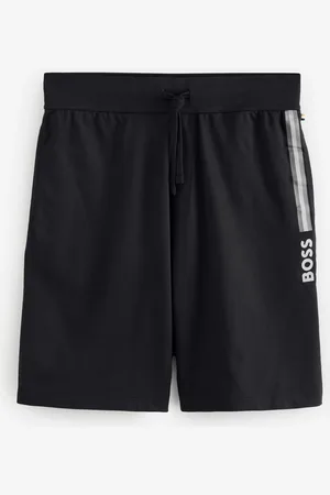 HUGO BOSS Logo Print 100% Cotton Terry ShortsL