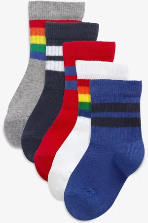 Next Cushioned Footbed Cotton Rich Ribbed Tipped Socks 5 PackUK 3