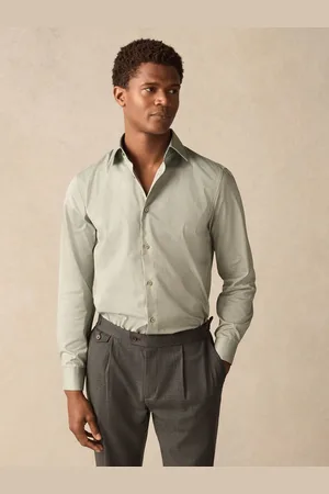 Next 100% Cotton Textured Shirt38 cm R (UK 15 R)