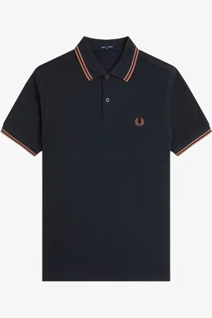 Fred Perry Polo met tweekleurig gestreept randjeMedium