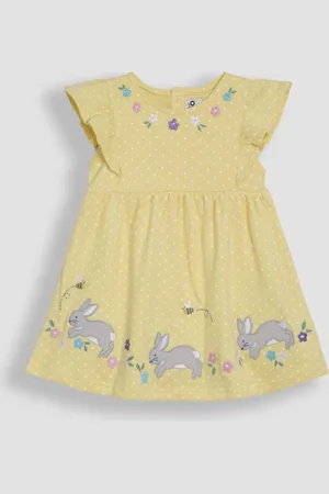 JoJo Maman Bébé 100% Cotton Appliqué Summer Dress8086cm
