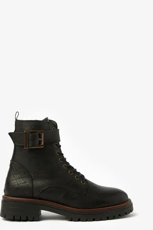 Barbour Heidi leren bikerlaarzen met vetersEU 37 (UK 4)