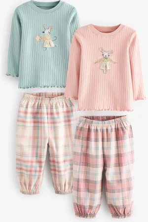Next 2 Verpakking van 100% geweven katoenen pyjamabroeken (9 mnd