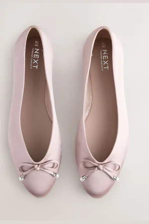 Next Forever Comfort Bridesmaid Pear Bow Detail Ballerinaseu40