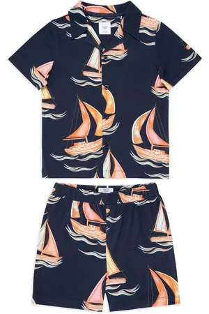 Chelsea Peers Kids Sailing Boat Print Short Pyjamas Set110116cm
